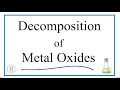 Decomposition Reactions and Products