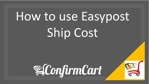 How to ship using EasyPost