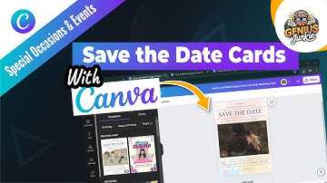 Create Jaw-Dropping Save the Date Cards in Minutes with Canva! | Genius Junkie