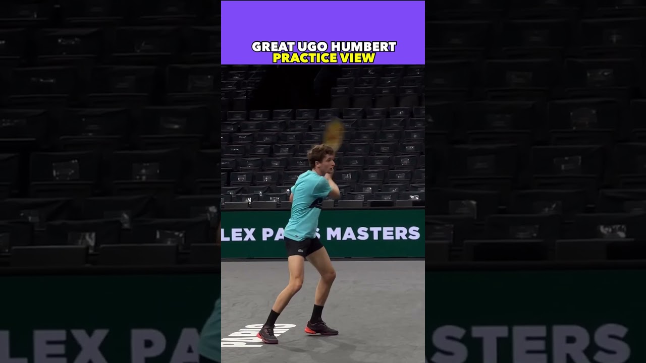 GREAT UGO HUMBERT PRACTICE VIEW #tennis #shorts