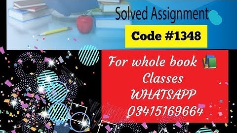 AIOU ASSIGNMENT CODE 1348