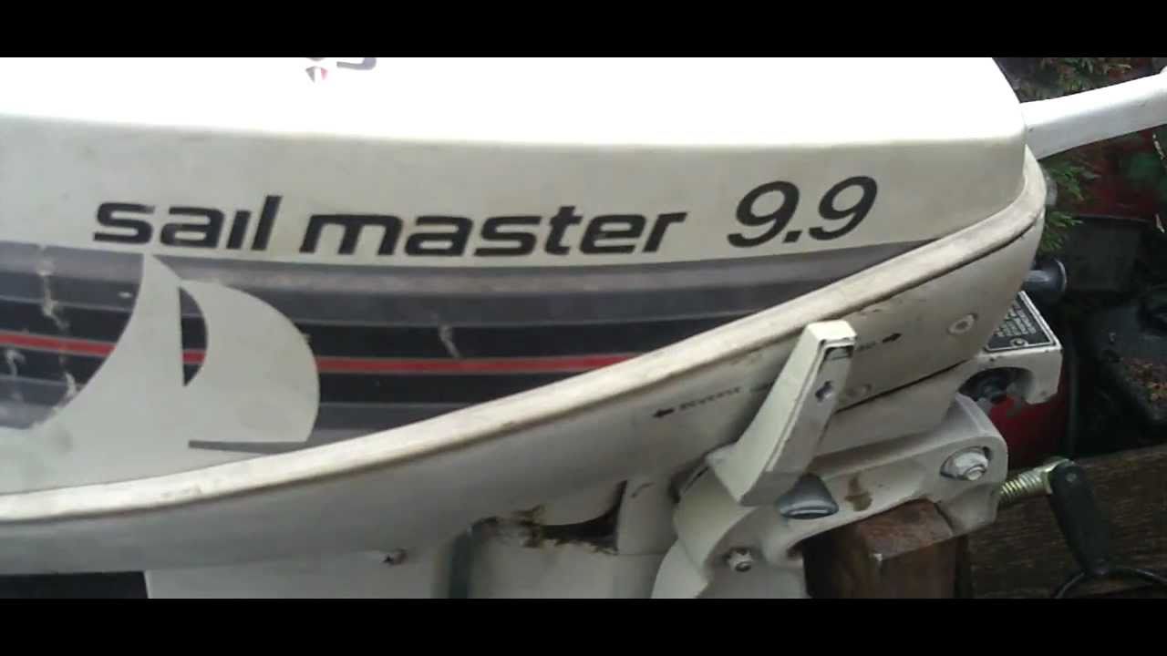 9.9 HP Johnson Sailmaster Outboard W/ Extra Long 25" Shaft New Water