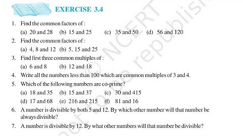 Exercise 3.4 Question 7 Chapter 3 Class 6 | Playing with numbers
