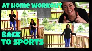 Back to School Workout at Home, Beginner & Intermediate Footwork Drills for Athletes.