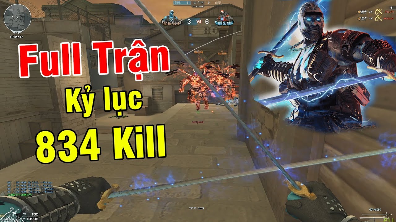 Kỷ Lục Zombi NANO Với 834 KILL FULL Trận, Multi Kill Siêu Phê.