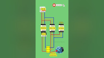 Star delta starter complete power wiring connection #stardeltastarterpowerwiring #stardelta