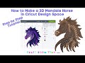 How to create a Horse Layered Mandala in Cricut Design Space
