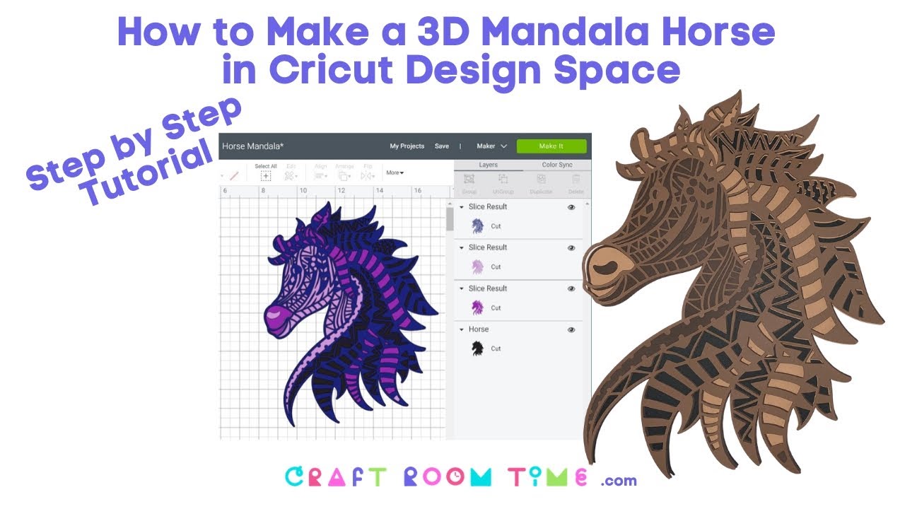 Download How to create a Horse Layered Mandala in Cricut Design ...