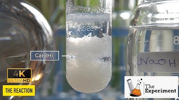 What happens when Sodium hydroxide (NaOH) is added to Calcium chloride (CaCl2)? | NaOH + CaCl2