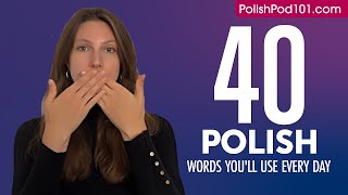 40 Polish Words You'll Use Every Day - Basic Vocabulary #44