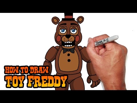 How to Draw Toy Bonnie- FNAF 2- Video Lesson 