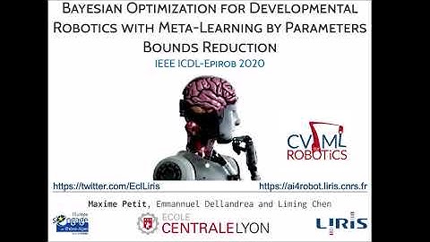 Bayesian Optimization for Developmental Robotics with Meta-Learning by Parameters Bounds Reduction