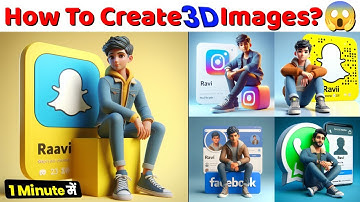 How To Create 3D Ai Social Media Boy Image | Trending Social Media Profile Name Photo Editing 2024