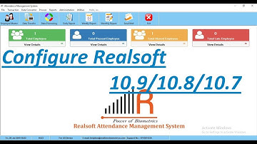 How to configure 10.9/10.8/10.7 Realtime Attendance Management ?Configure Realtime Software