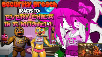 Security Breach Reacts To “Every CHICA In A Nutshell” | FNaF | {Gacha}