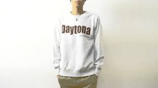 （12ozスウェット）Daytona オリジナルデイトナ アメカジプリント ヘビーウエイトスウェット トレーナー スエット メンズ 大きいサイズ SW12-DAYTO mv154