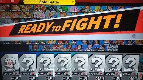 Random Lv. 9 CPU Smash Bros Ultimate Battle