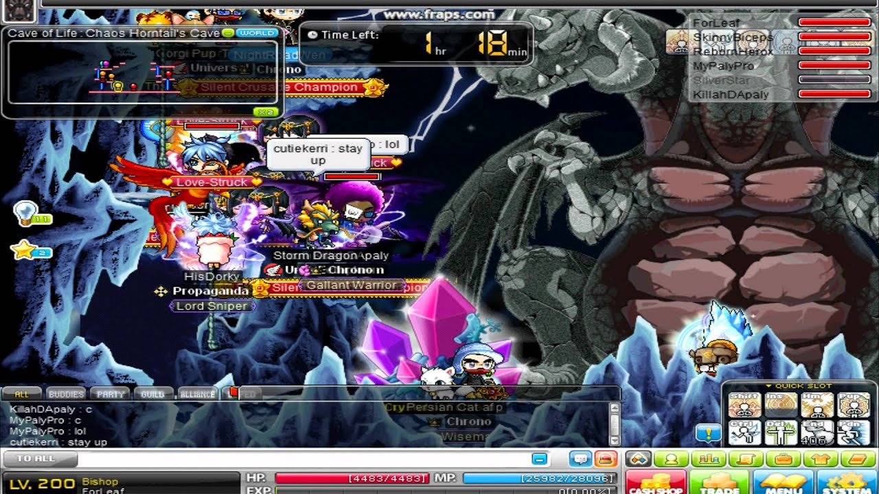 Maplestory Scania Chrono vs. Chaos Horntail Part 2.