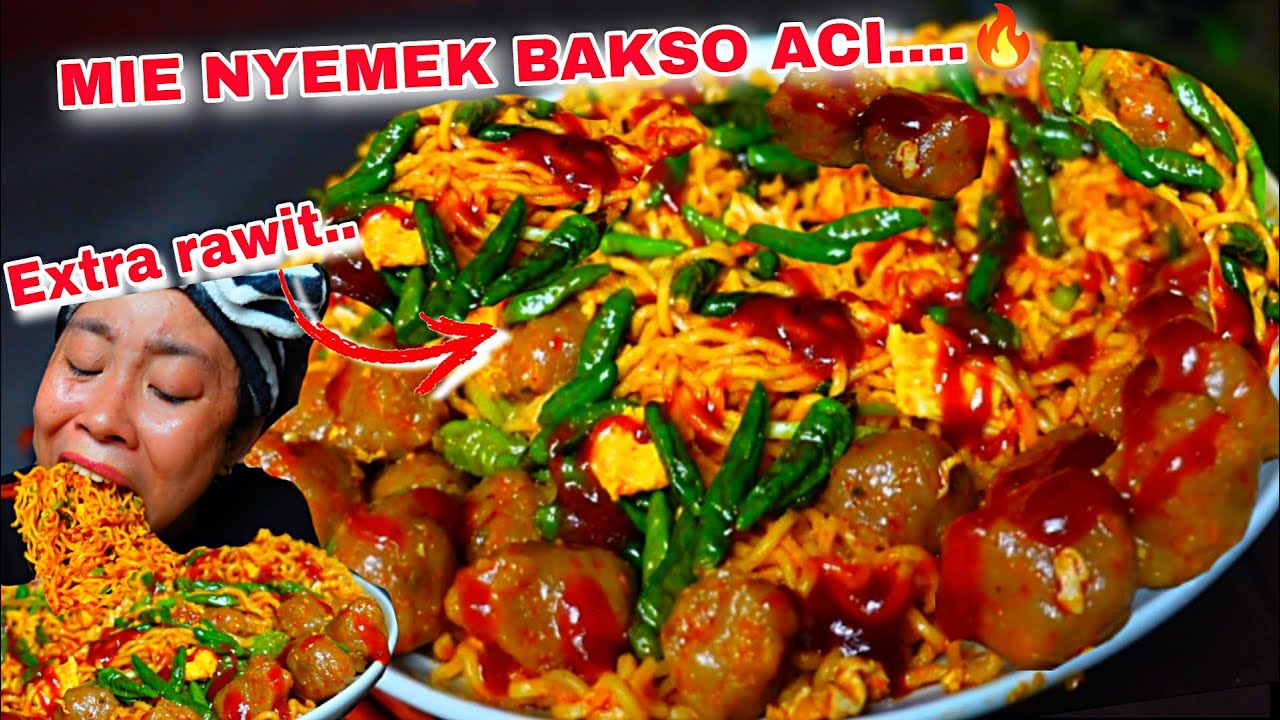RANDOM, BIKIN MIE NYEMEK BAKSO ACI DIMALAM HARI 🥵🔥