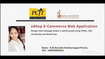 .Design view message modal in admin panel using HTML, CSS, JavaScript and Bootstrap.(eshop 47)