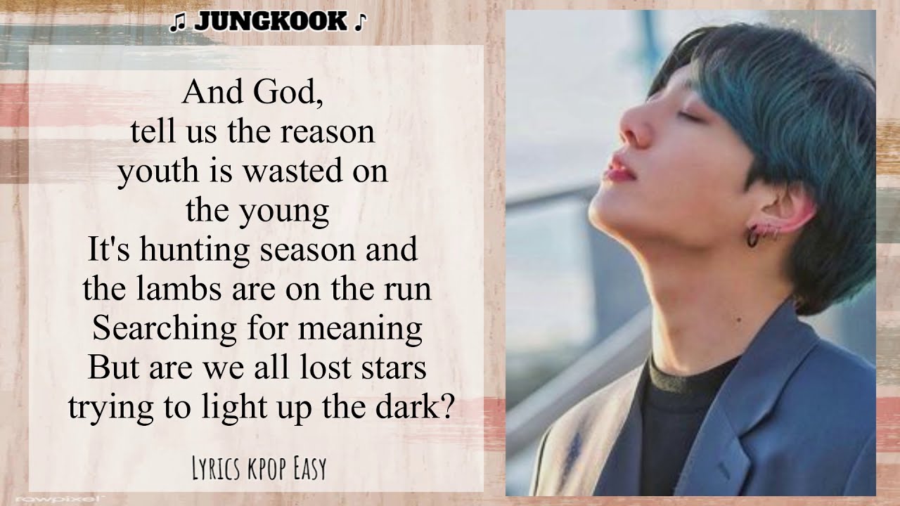 [BTS] JUNGKOOK .- LOST STARS (Easy Lyrics) [COVER]