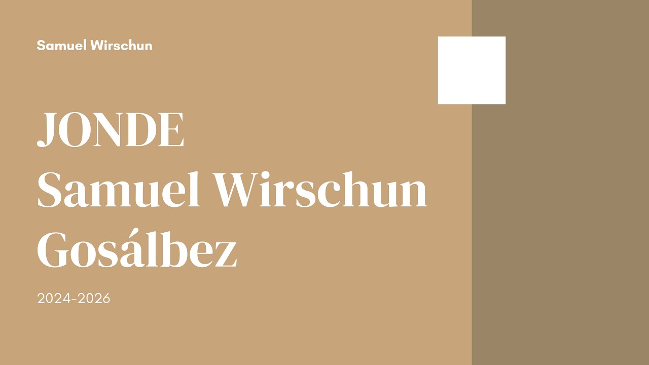 JONDE 24/26 Samuel Wirschun Gosálbez