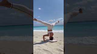 YOGA ON THE BEACH #shorts #yoga