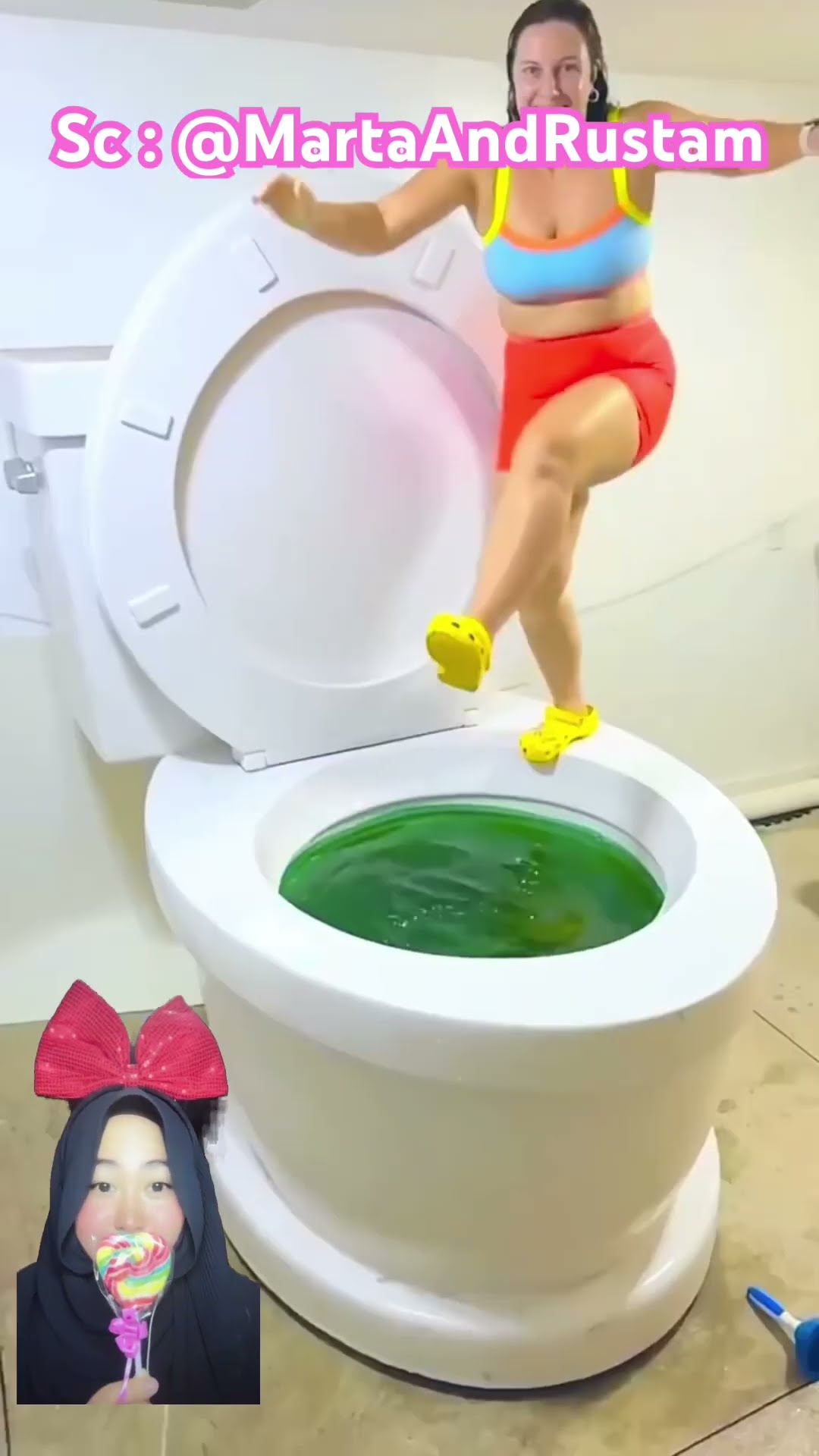 TOILET NYA BIAA BUAT RENANG ⁉️?@MartaAndRustam #shorts #funny #dubbing