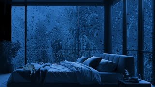 Quiet Rainfall by the Window 🌧️ Gentle Drizzle for Deep Night Calm| insomnia, study and relax.