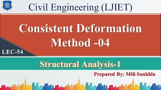 Lec -54 Consistent Deformation Method -04