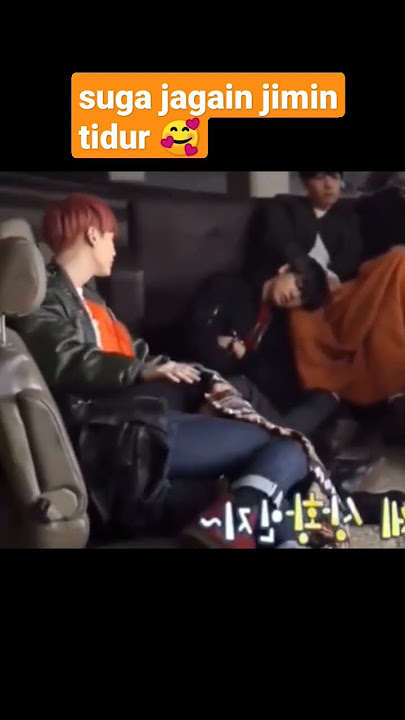 suga lagi jagain jimin tidur #suga #jimin #bts