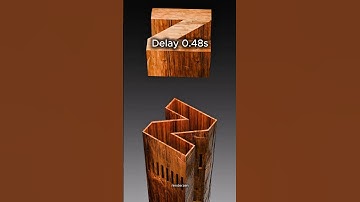 🔥 Perfect Fit 🔥 Wooden Physics Simulation in Blender 3D — Smooth Precision & Satisfying!