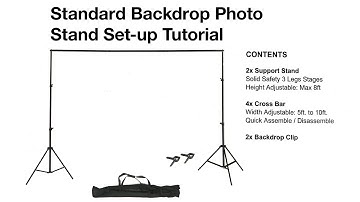 Standard Backdrop Photo Stand Tutorial | How to Setup | eFavormart.com