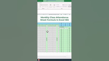 Monthly Class Attendance Calculation Sheet in Excel | How to make monthly attendance sheet in #excel