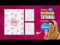 How To Create Aesthetic Notebook in Canva | Tutorial For Beginners| Perfect For KDP, Etsy #viral