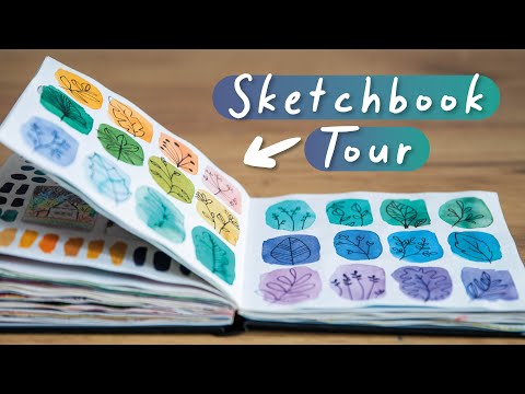Watercolor Sketchbook Tour  A Flip Through My Art Journal 