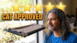 Indoor Cat Window Seat: Easy Wash Flannel Cover & Suction Power screenshot 2