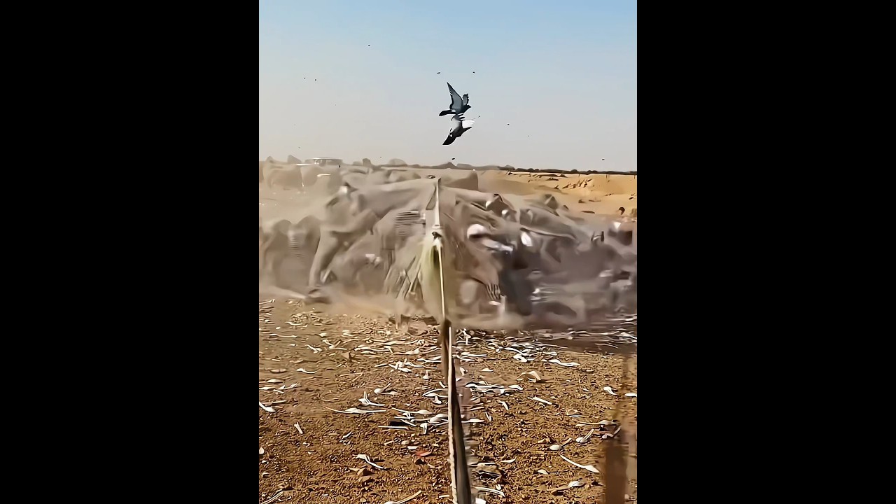 «Как я ловил голубей сачком»