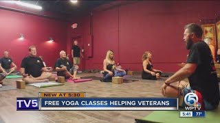 Free Yoga classes helping veterans