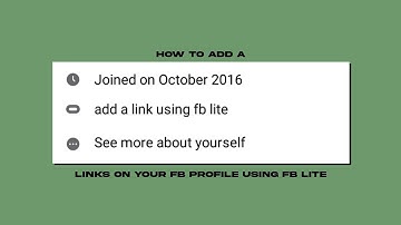 how to put social/website links on your fb profile using fb lite