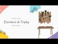 Escritorio de Triplay para Home Office Sencillo, Básico y Amplio