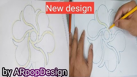 How to mark heart shape ♥ design and drawing ideas// हाफ  दिल कि डिजाइन by ARpopDesign