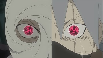 Obito & Kakashi awakening Mangekyō Sharingan for first time! English Dubbed HD.