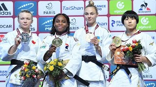 Judo : les Françaises Priscilla Gneto et Blandine Pont en or à Paris