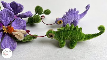Tutorial DIY Animals - How to make Chameleon with Pipe cleaners #hmstation
