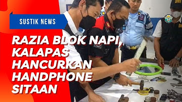 Razia Gabungan dengan BNNK Lamsel, Kalapas Narkotika Bandar Lampung Hancurkan Handphone Sitaan