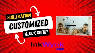 Photo Printed Clock Setup | InkWynk Customised Watch Gift | Sublimation Clock | Corporate Gift