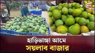 রংপুরে হাড়িভাঙ্গা আমে সয়লাব বাজার | Rangpur | Haribhanga Mango | Channel 24