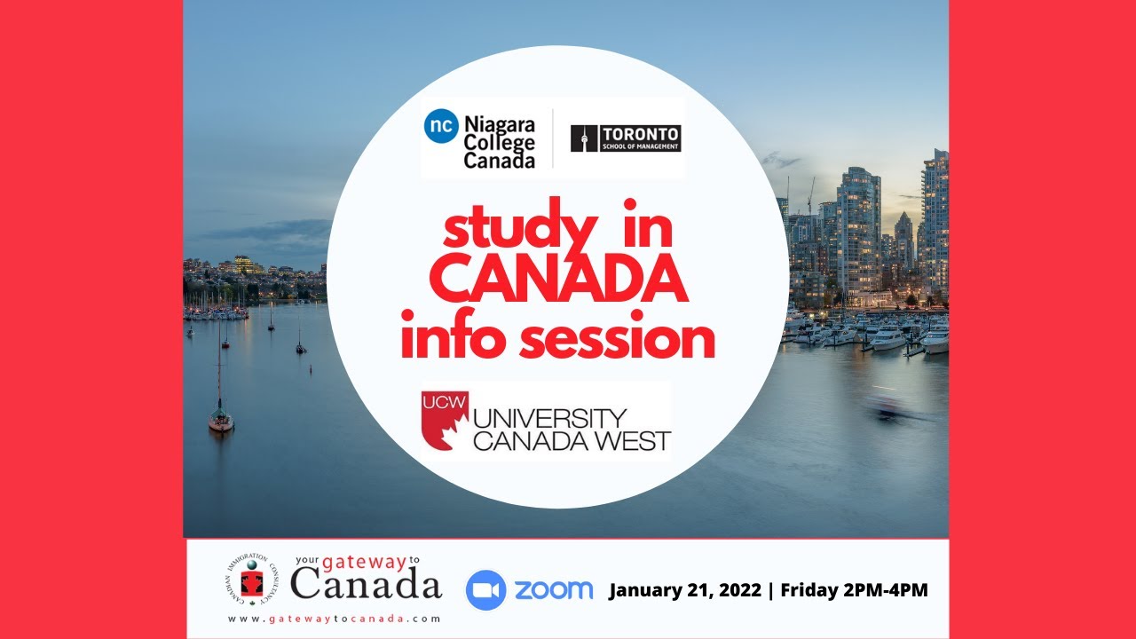 Study In Toronto Vancouver Info Session With University Canada West And Niagara College Toronto Youtube