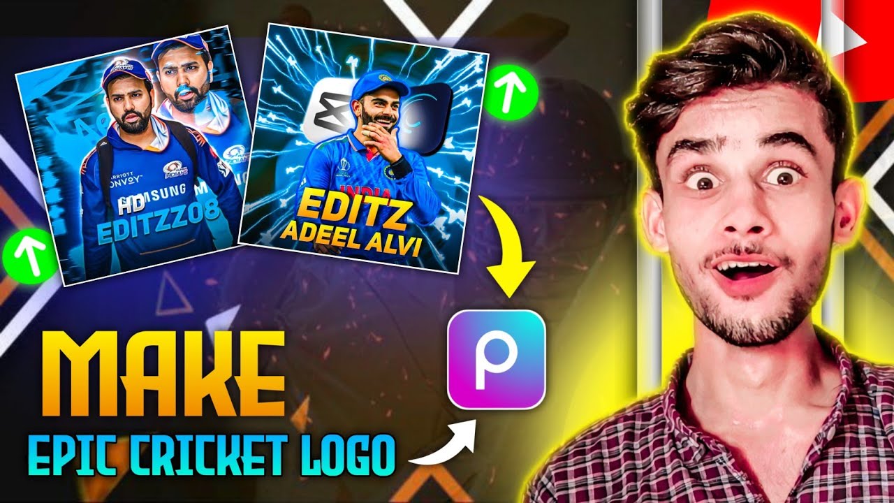 Cricket Logo Kaise Banaen | How To Make Logo For Youtube Channel | Logo ...